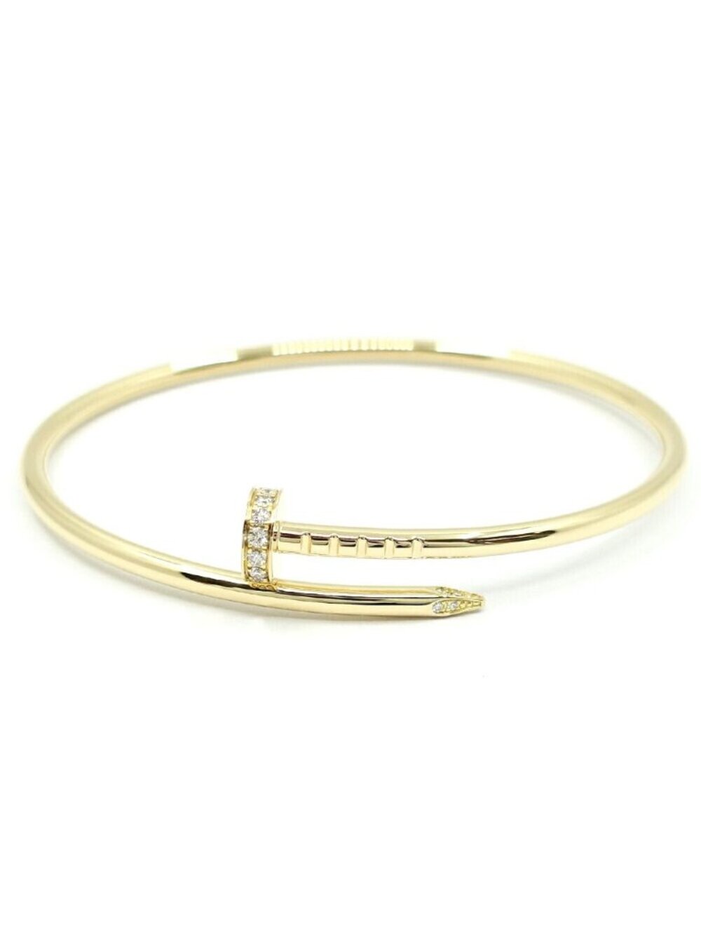 Cartier 18k Yellow Gold Juste un Clou Diamond Bracelet SM